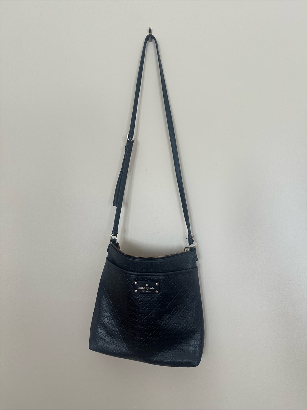 kate spade Black Quilted Leather Crossbody Bag